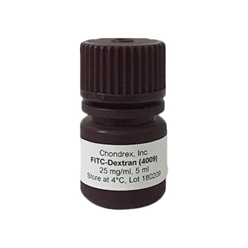 FITC-Dextran, 40 kDa, 25 mg/ml x 5 ml  FITC 標(biāo)記右旋糖苷